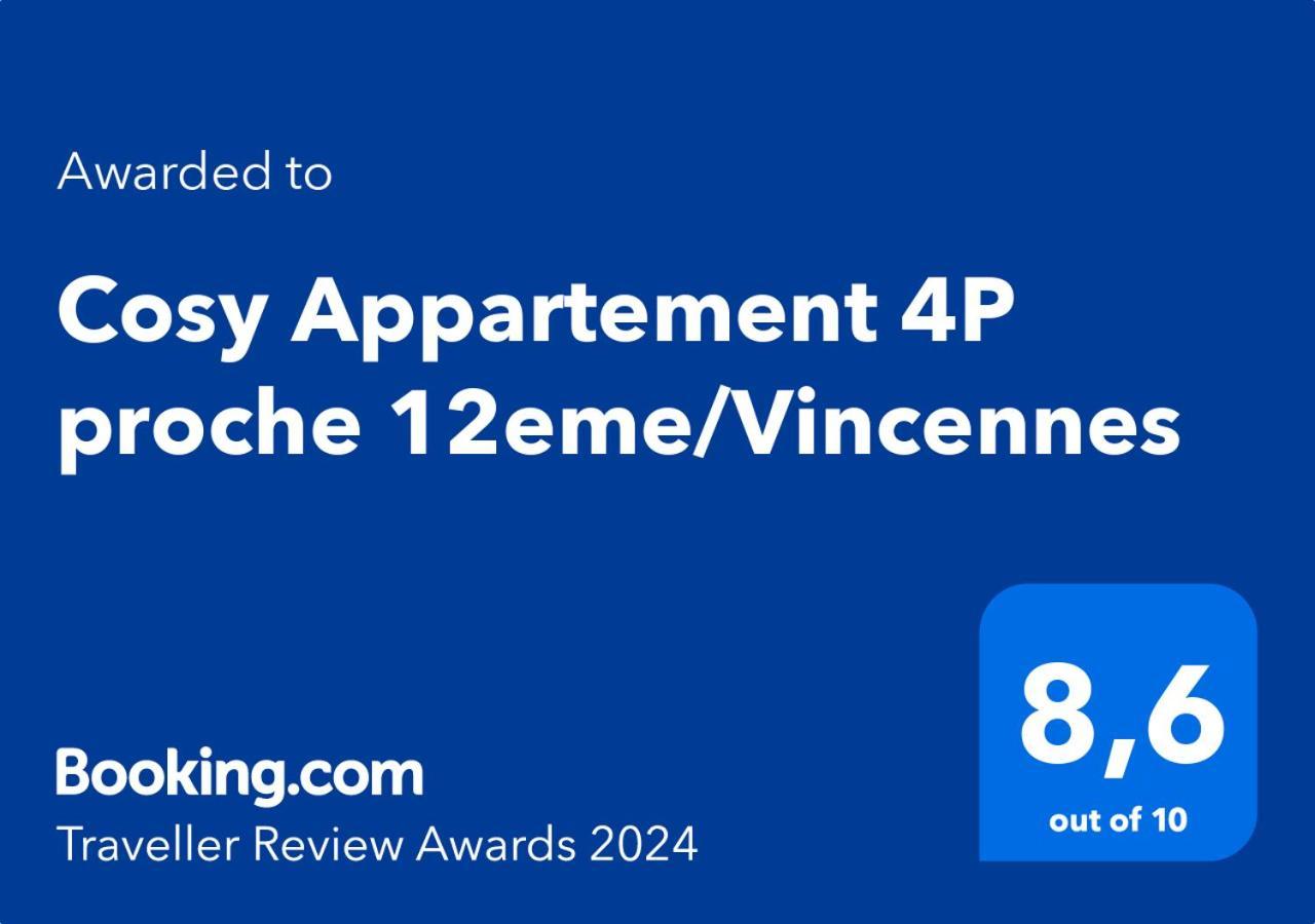 Cosy Appartement 4P Proche 12Eme/Vincennes Charenton-le-Pont Exterior photo